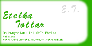 etelka tollar business card